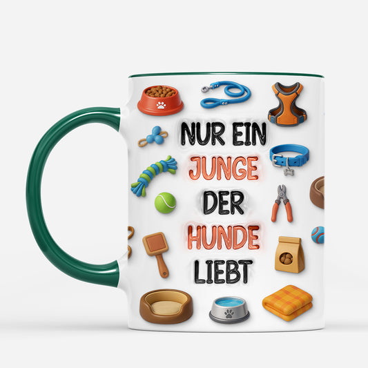 7246MGE2 3d druck effekt nur ein madchen das hunde liebt personalisierte tasse hund_ 7246MKVZC