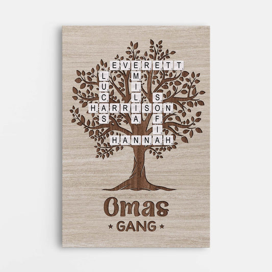 7258CGE1 omas gang _ personalisiert_e kreuzwortratsel leinwand oma opa 7258C8L5A