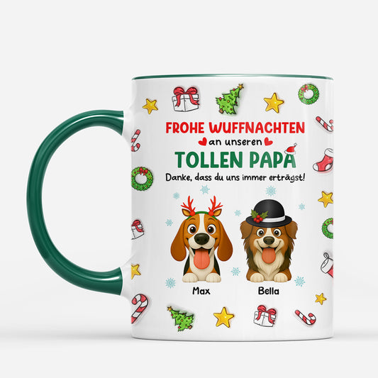 7278MGE2 3d druck effekt frohe wuffnachten an meine tolle mama hunde weihnachtstasse personalisiert 7278MKZ5C