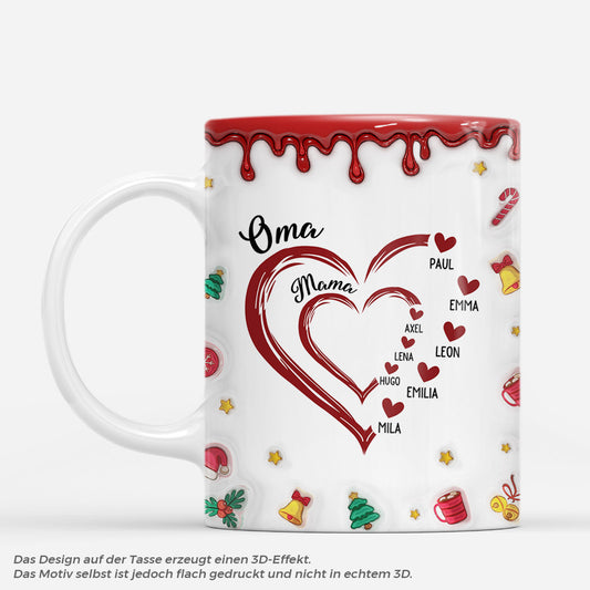 7282MGE1 3d druck effekt herzen _ oma opa weihnachtstasse personalisiert_ roter zuckerguss 7282MKH5A