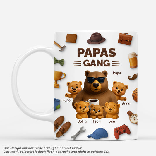 7304MGE1 3d druck effekt papas gang opa papa tasse personalisieren bar 7304M6VZB