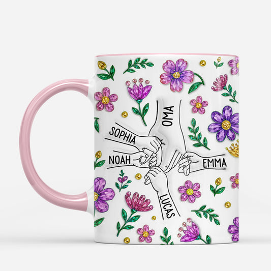 7305MGE2 3d druck effekt hand in hand glitzersteine lila blumen mama oma tasse personalisiert 7305M6TTA_0c991617 16de 4ddc be08 a4f9f6cc29a8