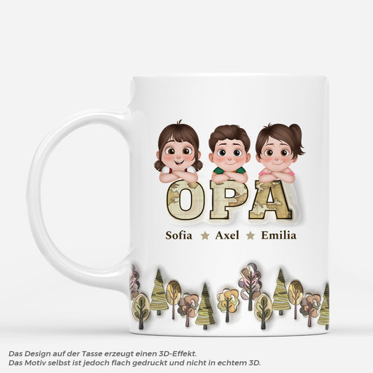 7309MGE1 3d druck effekt weltkarte baume opa papa tasse personalisieren 7309M6QAB