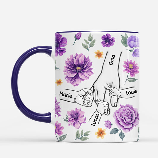 7317MGE2 hand in hand blumen oma mama tasse personalisieren_ 7317M3VAA
