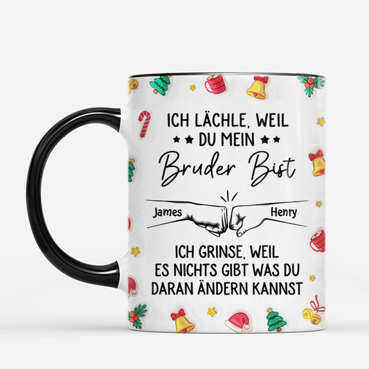 7333MGE2 3d druck effekt ich lachle weil du mein bruder bist personalisierte weihnachtstasse bruder 7333M8T5E_2d41be53 2321 4507 ba6e 360c182d934c