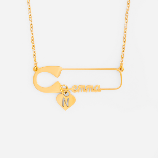 7426JGE1 sicherheitsnadel mit namen personalisierte halskette damen_ manner 7426J0V5A