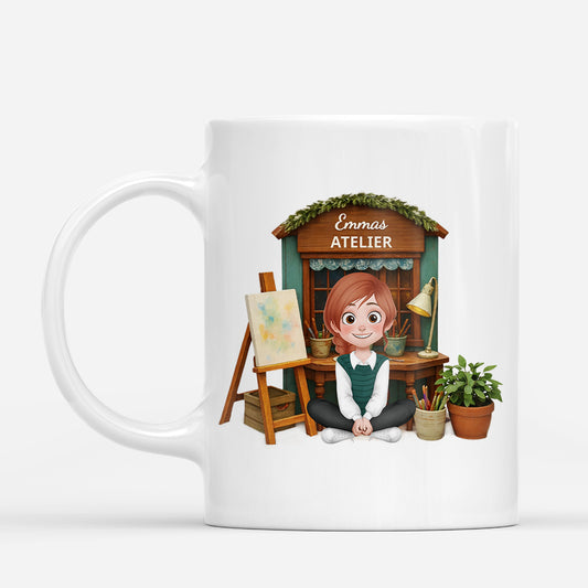 7433MGE1 3d druck effekt atelier personalisierte tasse kunstlerin 7433MTTCA