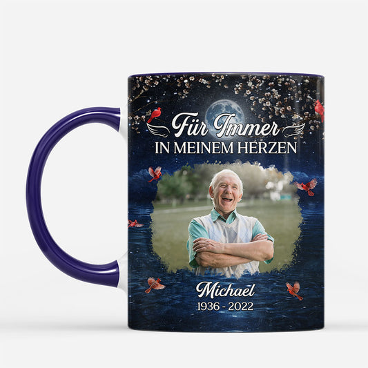 7446MGE2 fur immer in meinem herzen personalisierte tasse mit foto_ frauen manner zur erinnerung 7446M3VMA