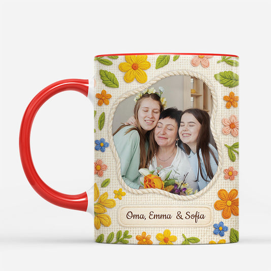 7487MGE2 3d druck effekt blumen hakeln mama oma tasse personalisiert 7487M6QTA