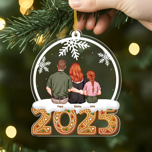 7500OGE2 familie mit hund und katze acryl weihnachtsschmuck personalisiert familie 7500OTT5I