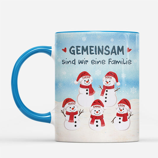 7504MGE1 gemeinsam sind wir eine familie personalisierte tasse familie 7504MTVTI