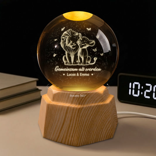 7505LGE1 gemeinsam alt werden seit lowe paar 3d kristallkugel personalisiert 7505L3TTG_54490927 1a32 4eac 839b 80d660d186bc