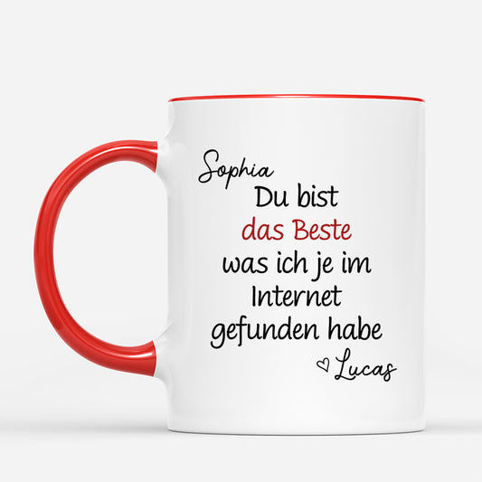 7538MGE2 du bist das beste was ich im internet gefunden habe paar tassen personalisiert 7538MCQCG_f2a1b92f fe7e 45a2 9db2 66ba7e4ef040