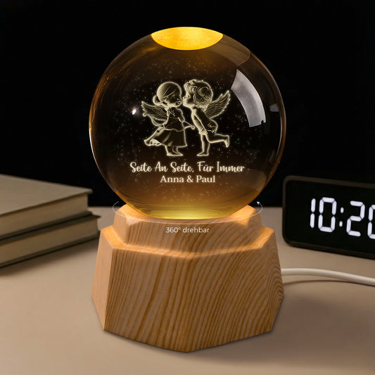 7553LGE1 fur immer und ewig 3d kristallkugel personalisiert paar amor 7553L3LCG_2