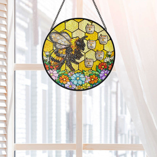 7679UGE1 bienen und honig buntglas sonnenfanger personalisiert omamama 7679utvwa_4