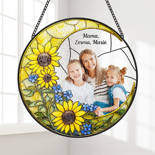 7703UGE1 oma enkelkinder sonnenblumen buntglas sonnenfanger personalisiert foto mamaoma 7703u6vna_2