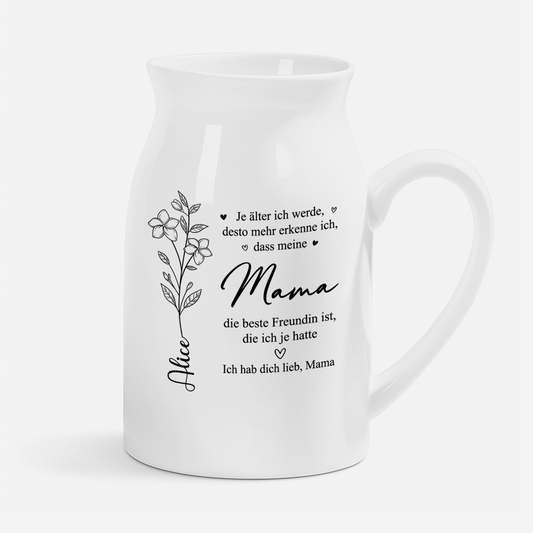 7720OGE1 mama meine beste freundin furs leben keramik vase personalisiert oma mama 7720o8fma