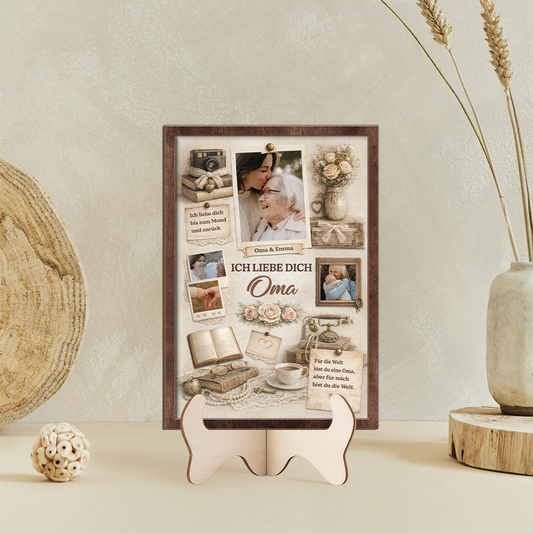 7747QGE2 wir lieben dich mama personalisierte geschenke foto holzaufsteller omamama 7747qttta