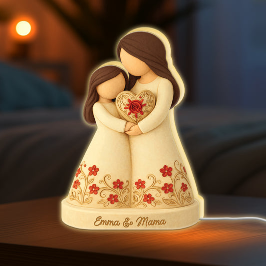 7777LGE1 mama tochter personalisiertes geschenk lightbox mamaoma 7777l3pna