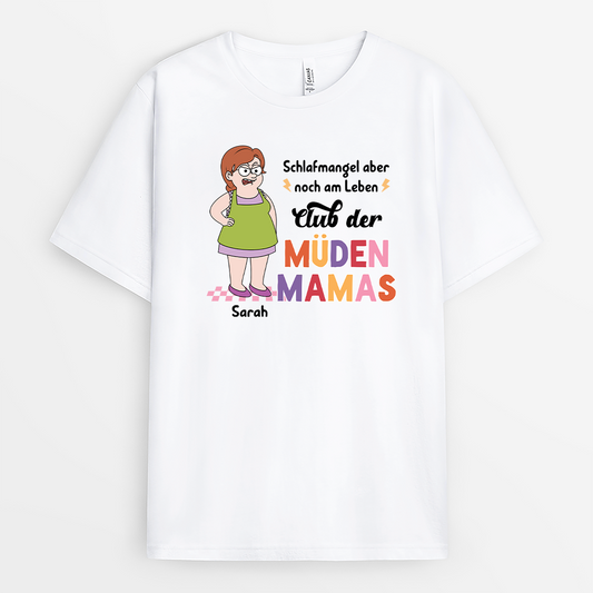 7845AGE1 club der muden mamas personalisiertes geschenk papa mama t shirt 7845a6hwa
