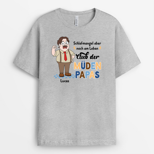 7845AGE2 club der muden mamas personalisiertes geschenk papa mama t shirt 7845a6hwa