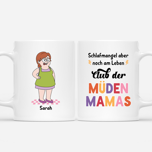 7845MGE1 club der muden mamas personalisiertes geschenk papa mama tasse 7845m6hwa