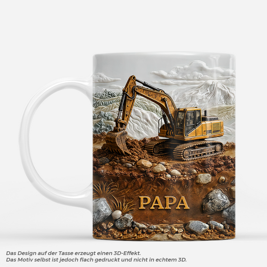 7908MGE1 3d druck effekt hand in hand blumen personalisiertes geschenk opaoma tasse mit namen 7908m6kmb