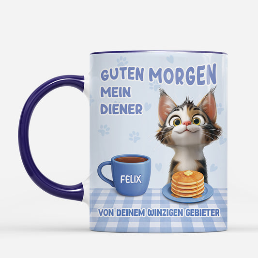 7911MGE2 guten morgen mein diener von deinem winzigen gebieter katzen tasse personalisiert 7911m6ptd