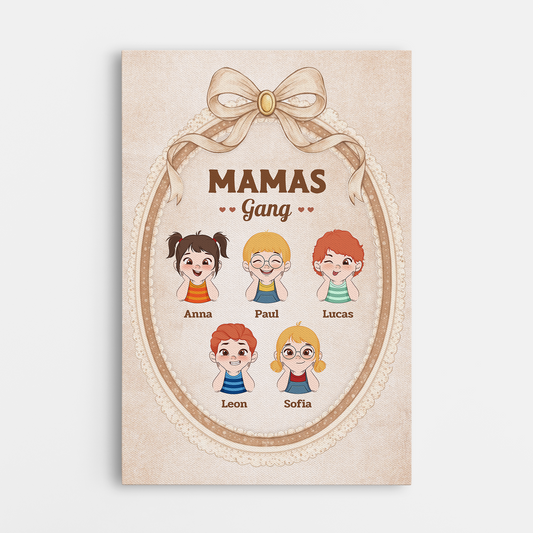7917CGE1 mamas gang personalisierte leinwand mamaoma vintage rahmen 7917c8xha