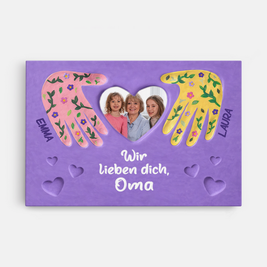 7922CGE1 wir lieben dich personalisierte geschenke foto leinwand fur oma opa handabdruck herz 7922c8hma
