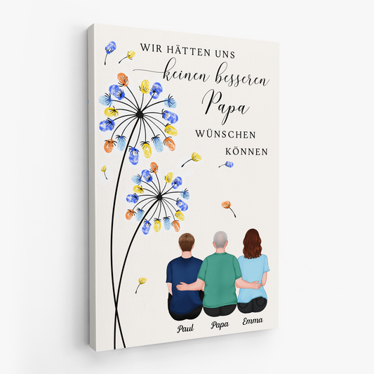 7928CGE1 ich hatte mir keine bessere mama wunschen konnen personalisiertes geschenk leinwand mama papa 7928c3kta_2