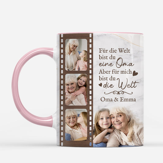 7952MGE2 fur die welt bist du eine mama aber fur uns bist du die welt personalisierte geschenke foto omamama tasse 7952m8qna