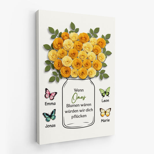 7960GE2 wenn omas blumen waren wurden wir dich pflucken personalisierte leinwand mama oma 7960c6yna_06138219 9805 4609 a523 7cba9191c703