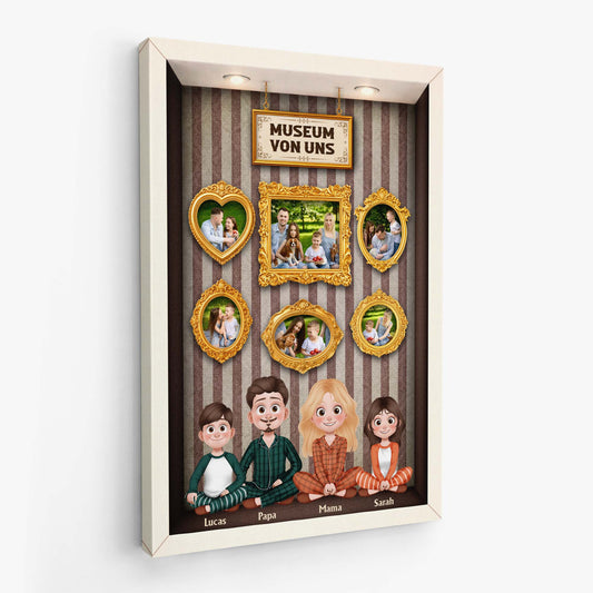 7962CGE2 familie cartoon personalisierte leinwand familie_ mit foto 7962c6vwi