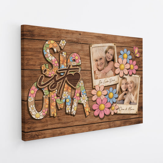 7972CGE2 sie ist mama personalisierte geschenke foto leinwand mama oma 7972ctqna