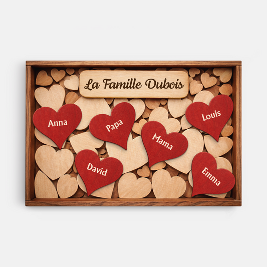 8005CGE1 zusammen sind wir familie herzen personalisierte leinwand familie_ 8005c6fwi