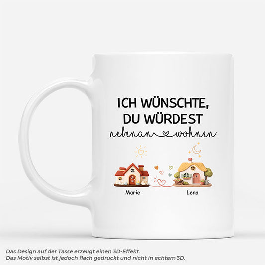 8034MGE1 3d druck effekt ich wunschte du wurdest nebenan wohnen personalisierte tassen freundinnen_ modellbau 8034m8v5f