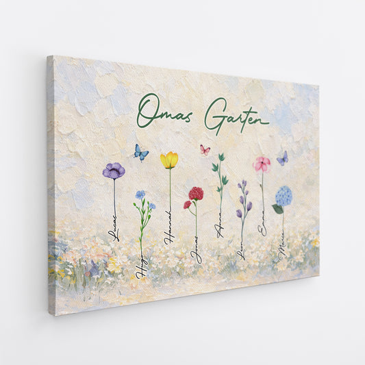 8042CGE2 omas garten impasto personalisiertes geschenk garten leinwand fur oma mama 8042ctqta