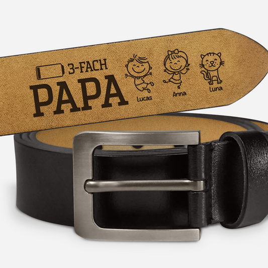 8115JGE1 5 fach papa personalisiertes geschenk papa lustige gurtel 8115jtkcb