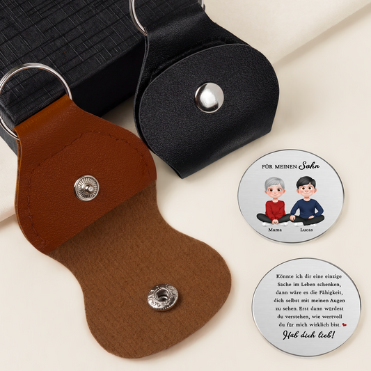 8122AGE2 sieh dich mit meinen augen dann weisst du wie wunderbar du bist pocket hug schlusselanhanger personalisiert_ tochter sohn 8122aj6fwa