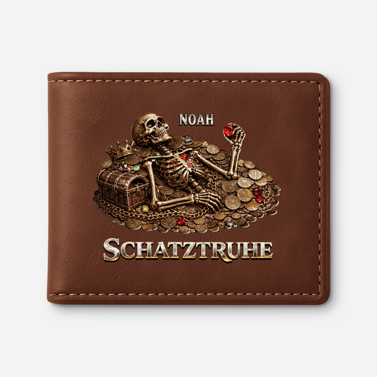 8132JGE1 3d druck effekt schatztruhe portemonnaie herren personalisiert_ 8132j6xmb