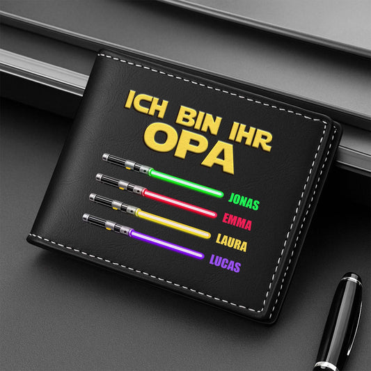 8138JGE2 3d druck effekt ich bin ihr vater personalisierte geschenke herren portemonnaie papaopa 8138jcqmb