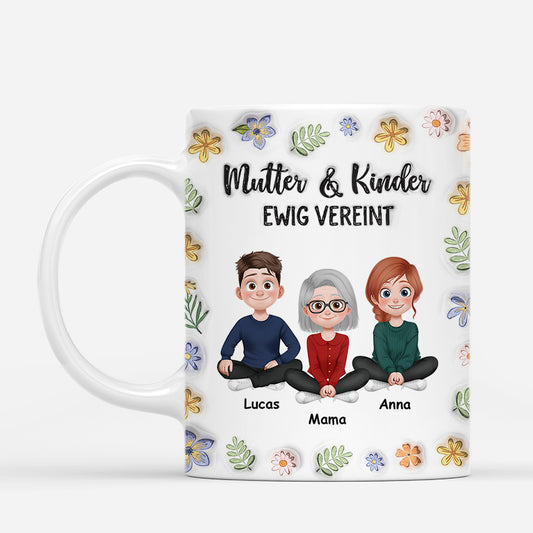 8150MGE2 3d druck effekt mama tochter ewig vereint mama tasse personalisieren 8150m3lwa