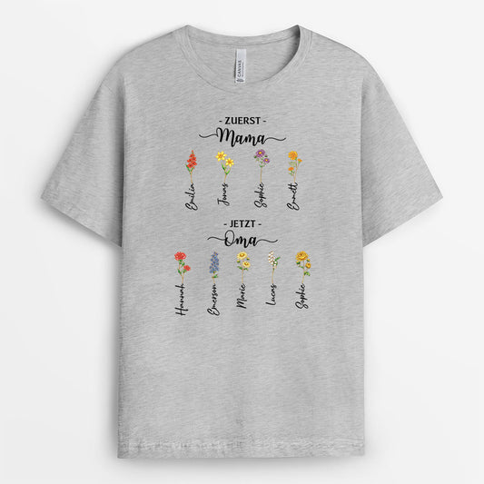 8192AGE1 erst mama jetzt oma personalisierte t shirts glitzer blumen 8192a8v5a_2