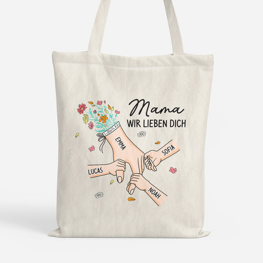 8227BGE1 mama wir lieben dich personalisiertes geschenk einkaufstasche mama oma 8227b6paa