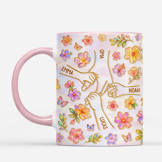 8230MGE2 3d druck effekt hand in hand personalisiertes geschenk mama oma tasse hologramm 8230maqza