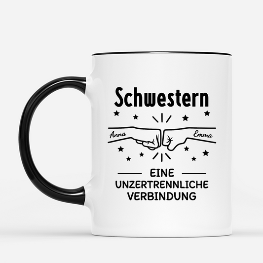 8255MGE2 eine unzertrennliche verbindung personalisiertes geschenk bruder schwester tasse 8255mah5e