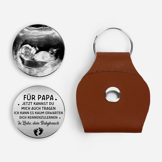 8296AGE1 ich kann es kaum erwarten pocket hug schlusselanhanger personalisiert_ ultraschallfoto werdender papa 8296ajalhb_1