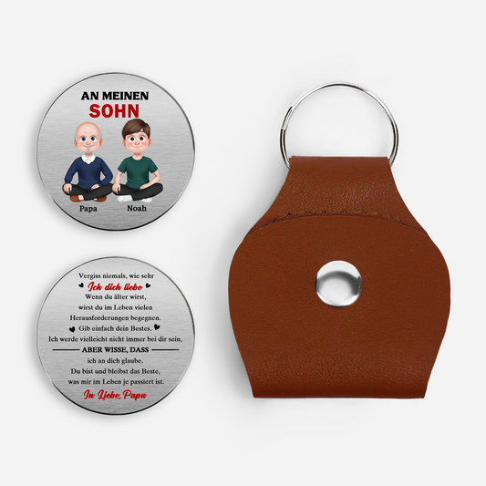 8304AGE1 an meine tochter spruche von papa pocket hug schlusselanhanger personalisiert_ tochter sohn 8304aj