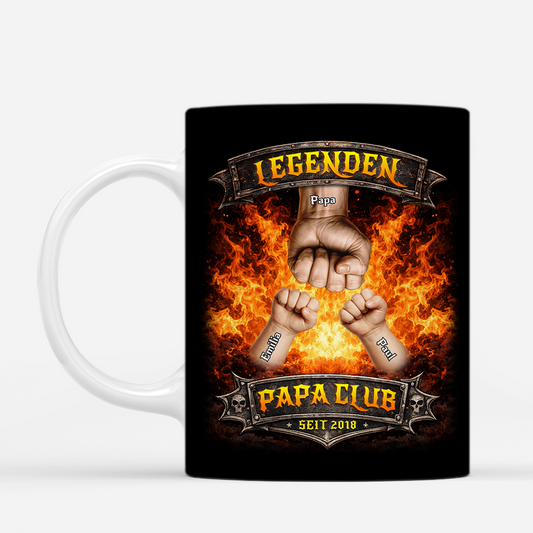 8339MGE2 legenden papa club personalisierte geschenke papa tasse 8339msqhb